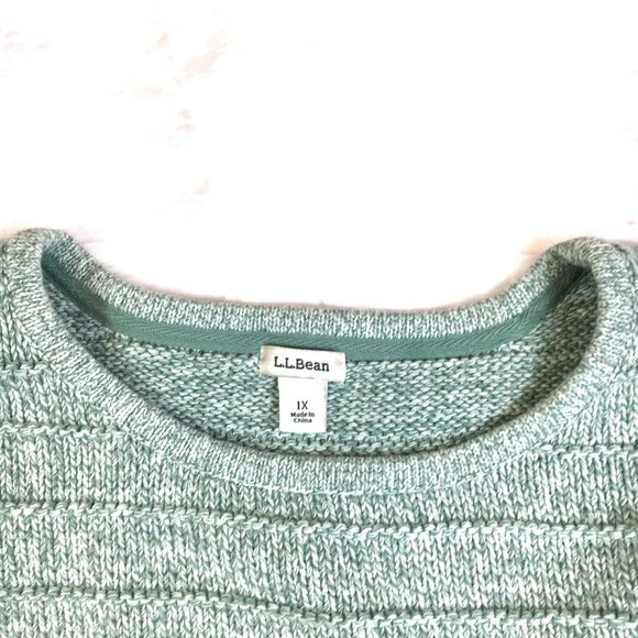 L. L. Bean 100% Cotton Crewneck Sweater 1X - Picture 3 of 8
